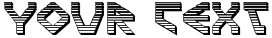 "Your Text" rendered in the Terra Firma Chrome font