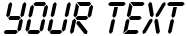 "Your Text" rendered in the Ticking Timebomb BB font