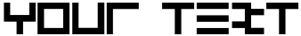 "Your Text" rendered in the Toltec font