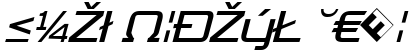 "Bold Italic Text" rendered in the TradeMarker font