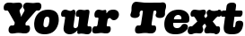 "Your Text" rendered in the TypewriterSerial font