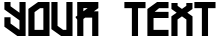 "Your Text" rendered in the Typograff font