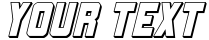 "Your Text" rendered in the Urban Defender 3D Italic font
