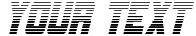 "Your Text" rendered in the Urban Defender Gradient Italic font