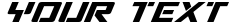 "Your Text" rendered in the Viking Squad Expanded Italic font