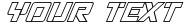 "Your Text" rendered in the Viking Squad Outline Italic font