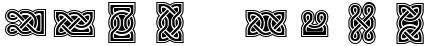 "Your Text" rendered in the VTCelticKnots font