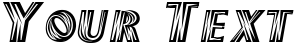 "Your Text" rendered in the wagner font