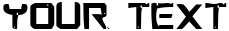 "Your Text" rendered in the War Eagle Condensed font