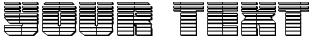 "Your Text" rendered in the Warp Thruster Chrome font