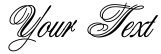 "Your Text" rendered in the Wedding Bliss ES font