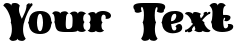 "Your Text" rendered in the Western Cowboy font