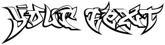 "Your Text" rendered in the WildStyle-Outline font