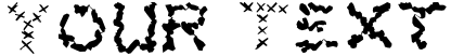 "Your Text" rendered in the X Pain font