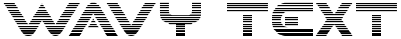"Wavy Text" rendered in the XHARP Demo font