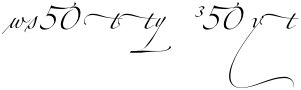 "Pretty Text" rendered in the Zapfino Extra LT font