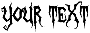 "Your Text" rendered in the Zombie Holocaust font